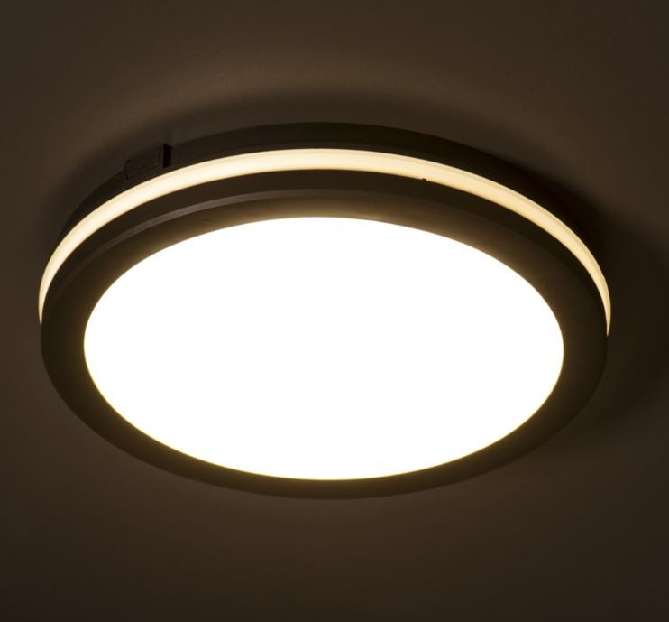 Kanlux LED 40W CCT Mounted Ceiling Light (Black) - Image 3