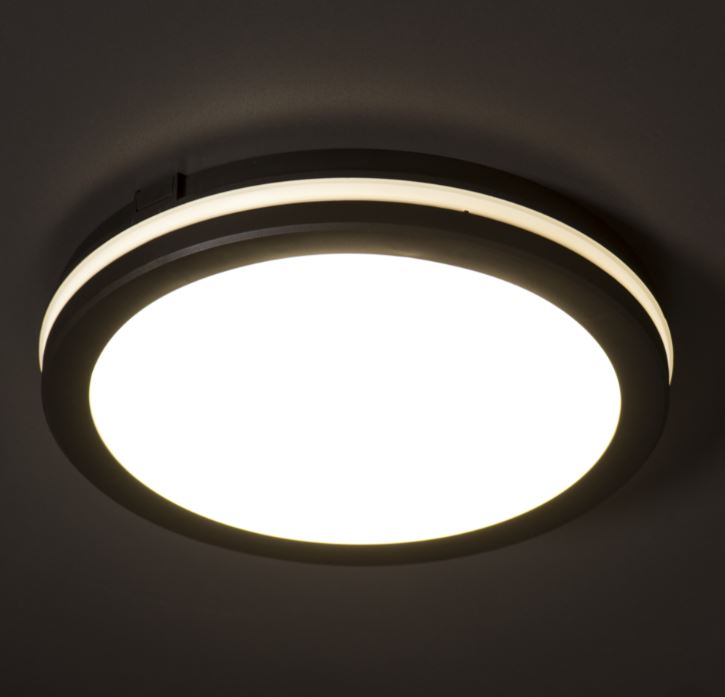 Kanlux LED 40W CCT Mounted Ceiling Light (Black) - Image 4